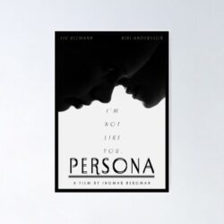 Persona (1966) Review: Facades of Self! A minimalist poster for the film Persona.