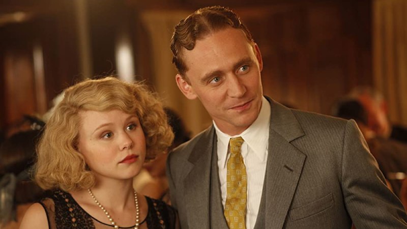 Two characters, Zelda Fitzgerald and F. Scott Fitzgerald, from the movie "Midnight in Paris."