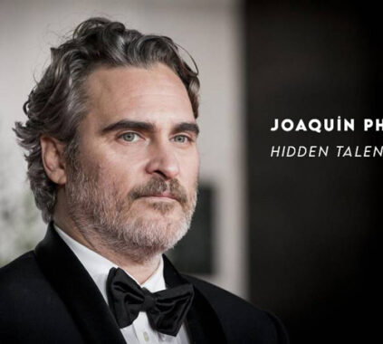 Joaquin Phoenix with the text 'Hidden Talents' beside him.