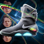 The self-lacing Nike Mag shoes released in 2016, inspired by "Back to the Future."