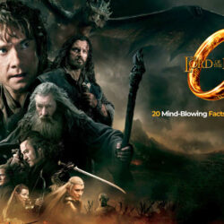 The Lord of the Rings: 20 Mind-Blowing Facts You Never Knew! Stunning wallpaper or poster of 'The Lord of the Rings' movie, accompanied by text 'The Lord of the Rings: 20 Mind-Blowing Facts You Never Knew!