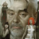 10 Signature Elements of Luc Besson's Filmmaking Style! Illustration featuring director Luc Besson surrounded by characters from the films he directed.